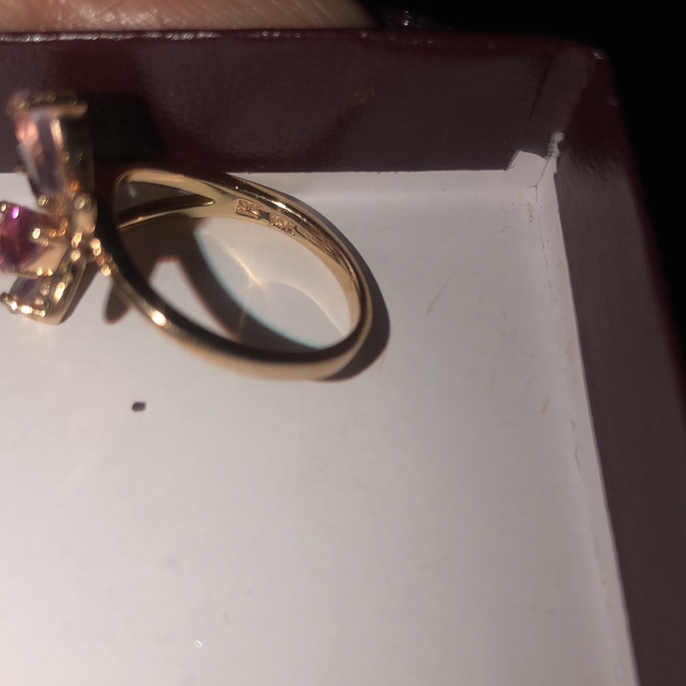 Le vain butterfly ring beautiful 14 kt gold engraved in ring - Picture 9 of 10